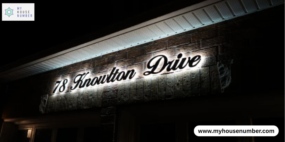 Premium LED House Number Signs for Clear Visibility Day & Night