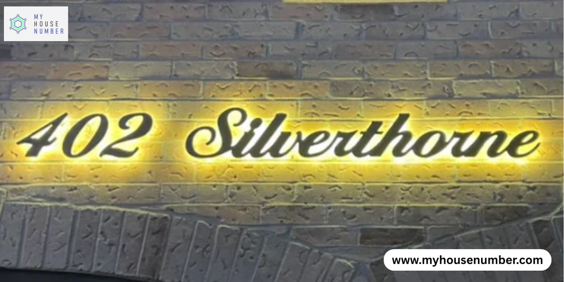 Bright & Elegant Custom Light-Up House Numbers to Match Your Style