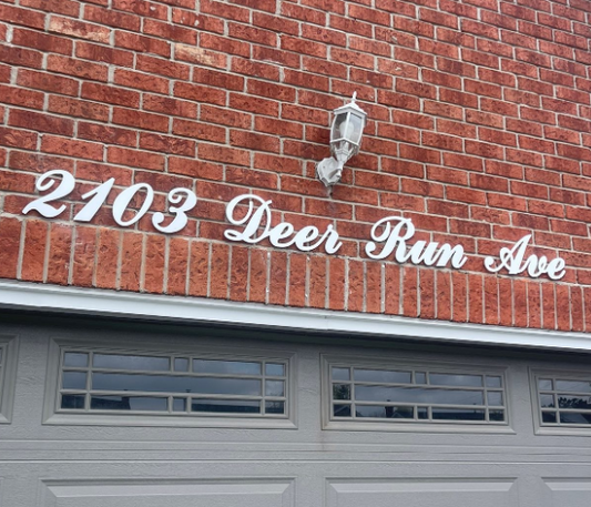 Modern & Weatherproof LED House Number Signs for Any Home Exterior