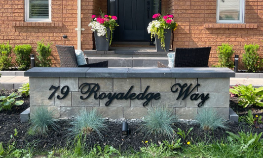 Unique Custom Address Signs to Match Your Home’s Style