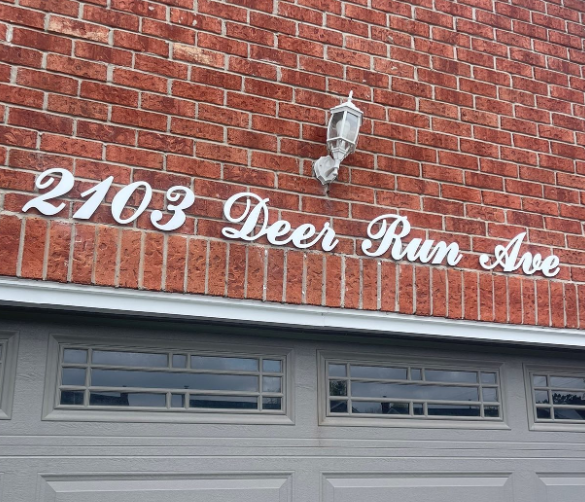 Modern & Weatherproof LED House Number Signs for Any Home Exterior