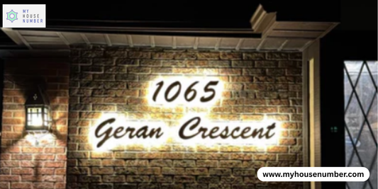 Boost Nighttime Visibility with Sleek Illuminated LED House Numbers